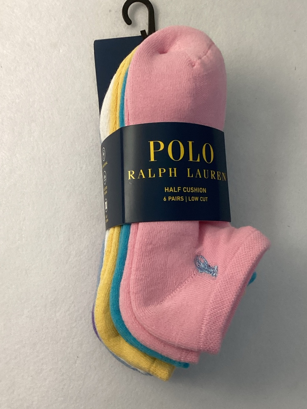 Polo by Ralph Lauren Low-Cut Half Cushion Socks - 6 Pairs